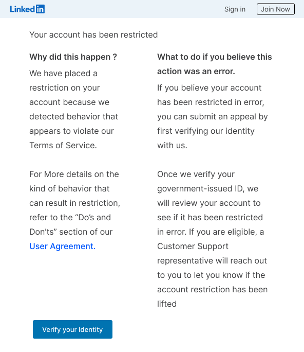 Linkedfusion LinkedIn Account Restriction
