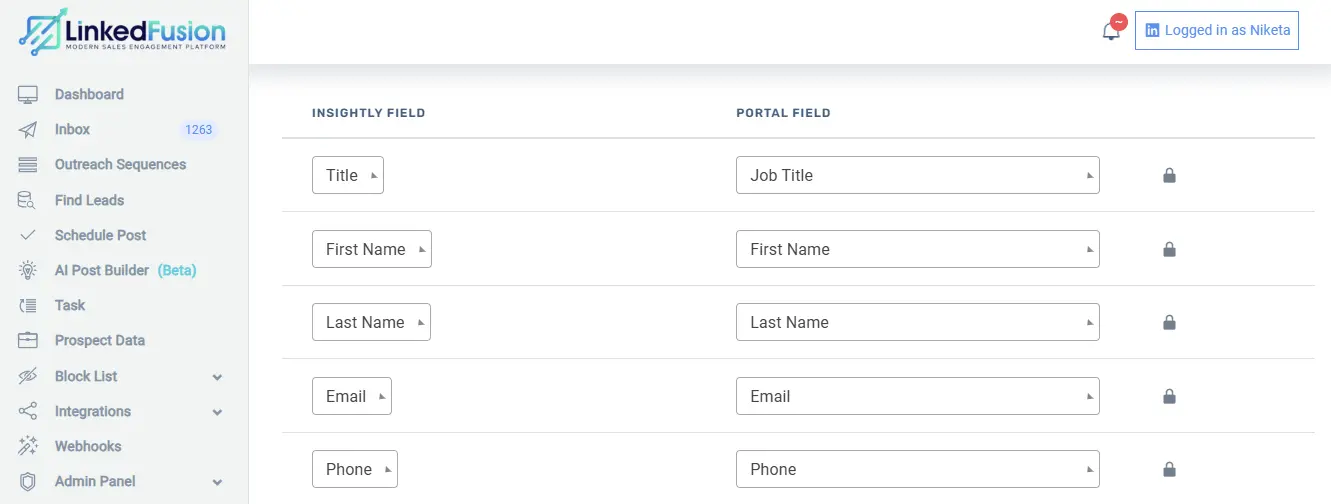 image4 Integrate LinkedFusion with Insightly