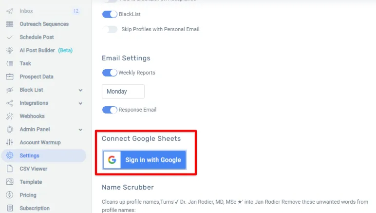 Step 1:Go to settings -→ Global settings