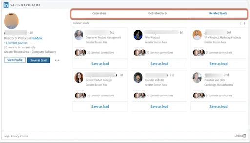 Step 3- Use the LinkedIn Sales Navigator Panel in HubSpot