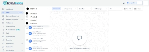 View and Reply to All Messages Across Multiple LinkedIn Profiles